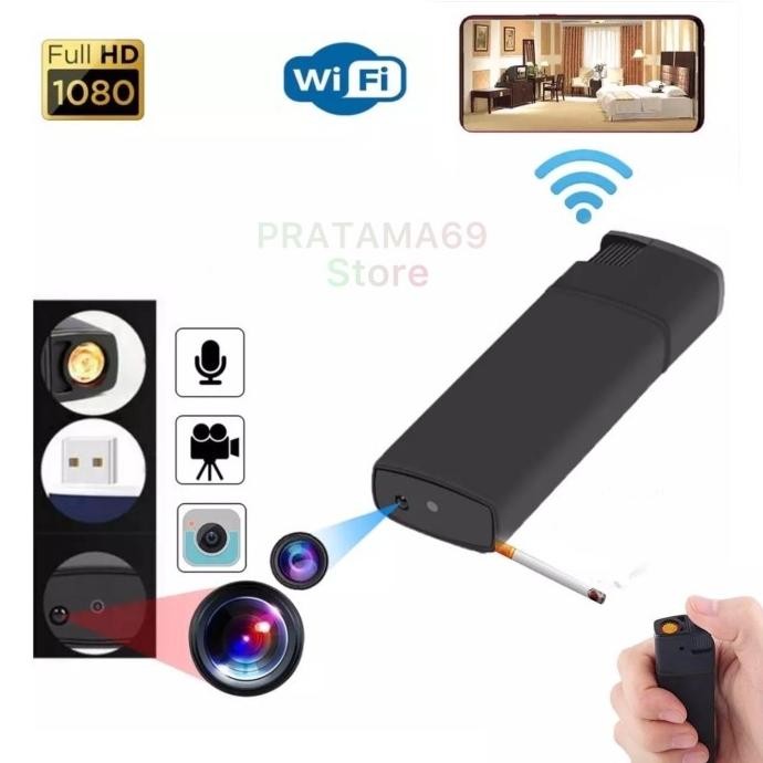 Korek Api Kamera Wifi CCTV Mini - Spy Cam Lighter HD K6