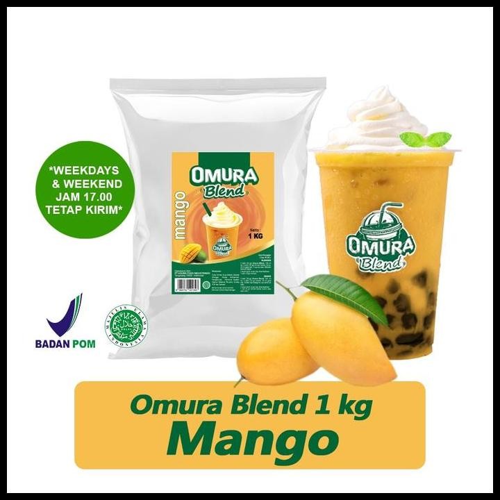 

Omura Blend Bubuk Minuman Rasa Mango / Mangga Powder Drink 1 Kg Omura Powder Original Best Seller