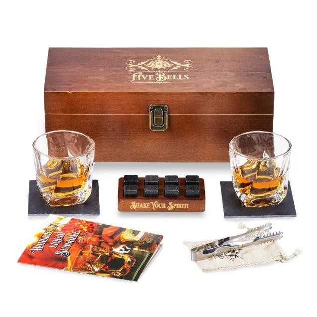 TERLARIS Whiskey Glass Five Bells 2 Whiskey Glass Set