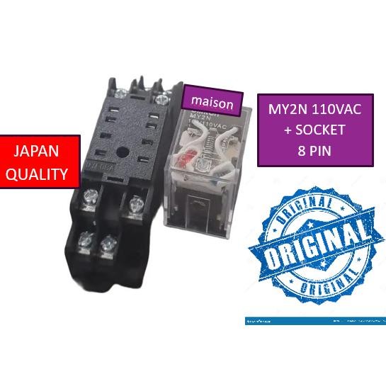 Relay MY2N 110VAC + Socket / my2n 110v ac