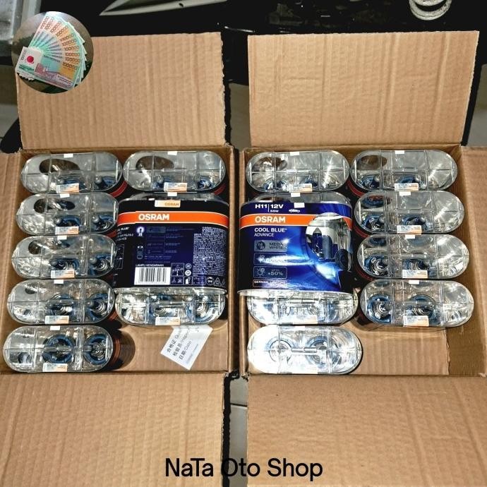 Sale Bohlam Osram H11 Halogen  Cool Blue Advance Mega White 5000K Original Osram