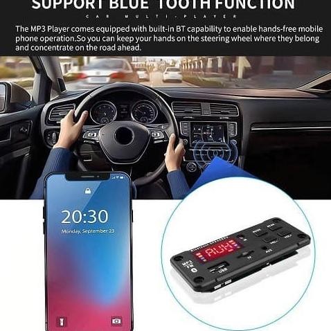 TERLARIS Kit MP3 Bluetooth Player 5.0 Speaker Board Audio LCD Remote Wireless