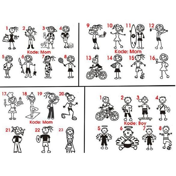 

Sticker Happy Family / Sticker Keluarga murah