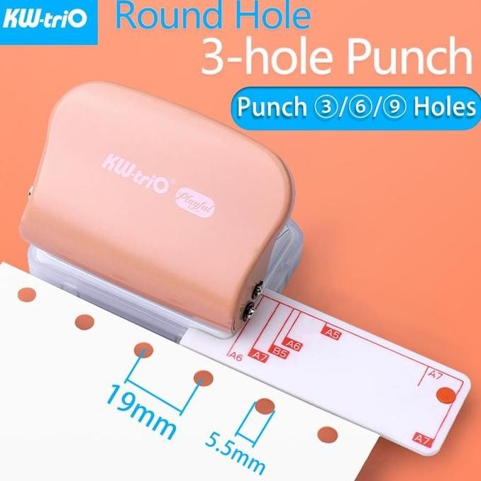 

Kw-Trio 99H9 A4 (30 B5) A5 Pembolong Diy 26 Lubang (20 Lubang) Paper Alat Besi Stationery murah