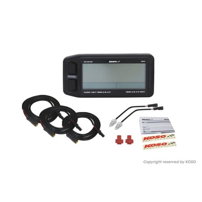 KOSO EFI MULTI METER RPM/TEMP/AFR/CLOCK UNIVERSAL TYPE