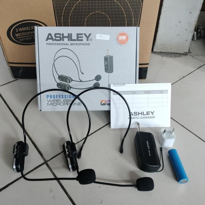 Mic Wireless Imam Ashley Original 2 Microphone Bando / Headset Co