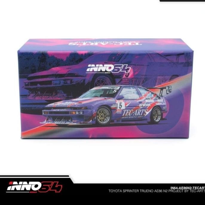 Murah Inno 1/64 Toyota Sprinter Trueno Ae86 N2 Project By Tec-Art'S