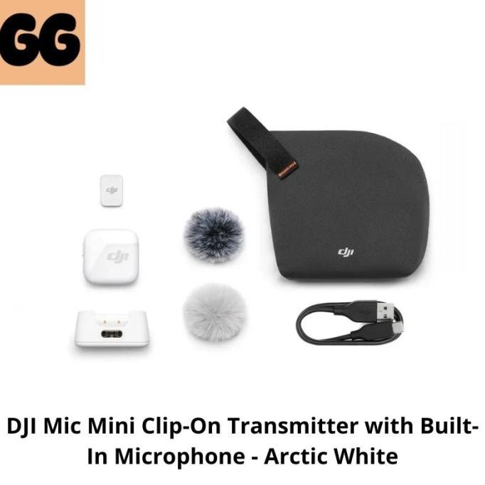 Dji Mic Mini Clip-On Transmitter With Built-In Microphone - Arctic White Co