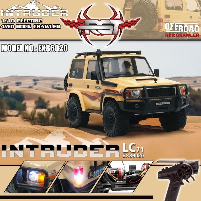 Murah Rc Crawler Rgt Ex86020 Toyota Lc71 Intruder Full Propo Rtr 1/10 Rc Car