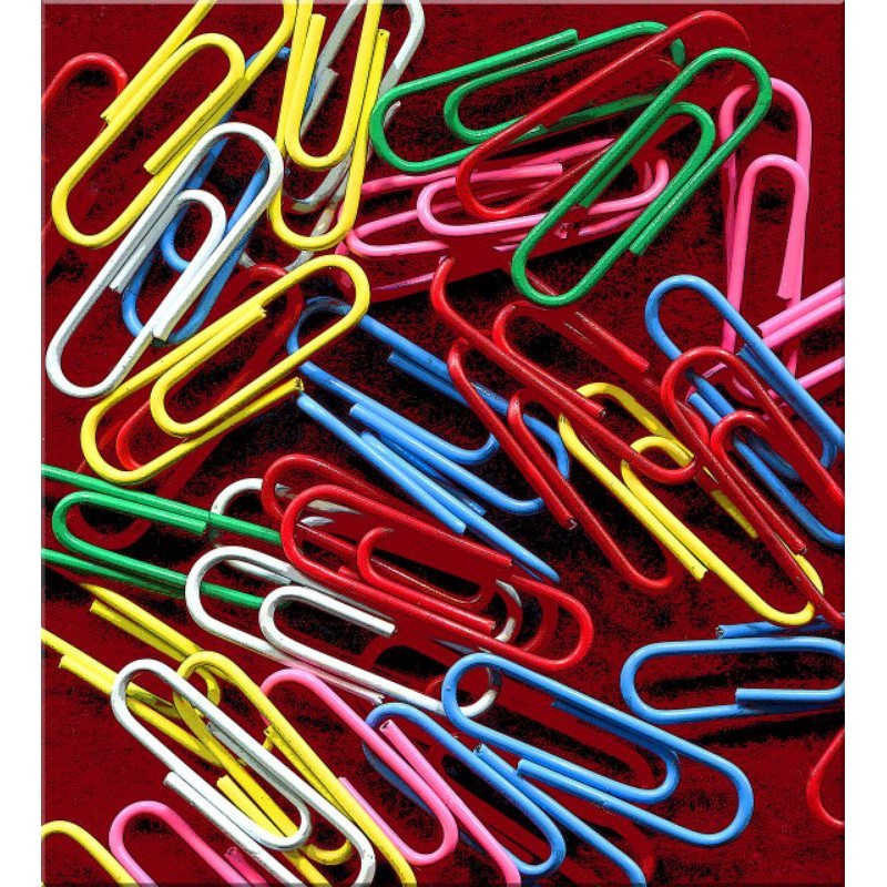 

ZRM Vinyl Paper Clips Warna PVC-100 100pcs