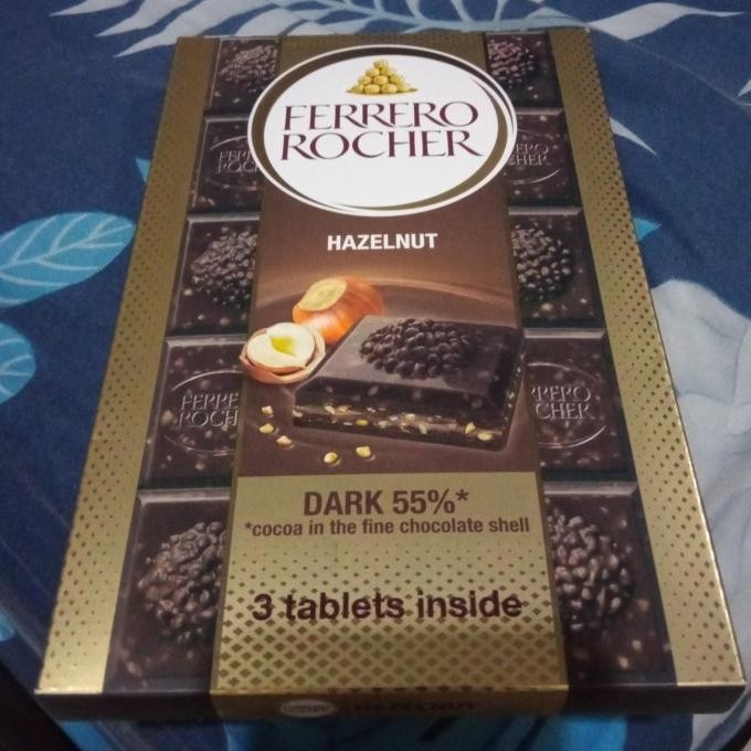 

] Ferrero Rocher hazelnut dark 55% 270gr