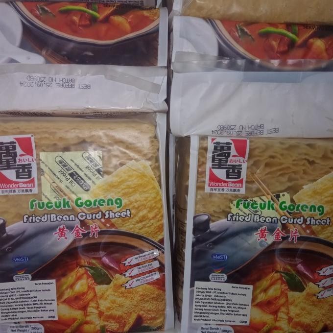 

] wonder Bean kembang tahu goreng 200gr