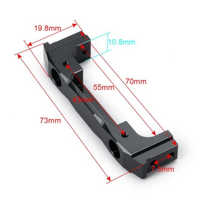 Grosir Rear Bumper Mount Rc Axial Scx10 1/10 Mount Bumper Rc Axial Scx10