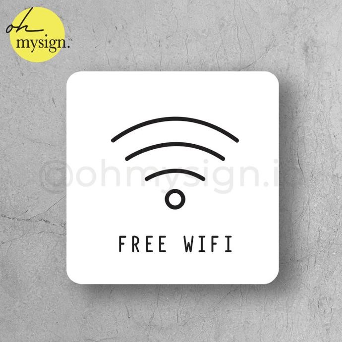

Sign Free Wifi Akrilik UV Print Label