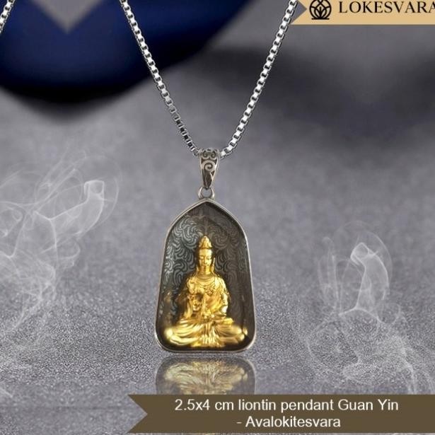 @@@@] Liontin Kalung Pendant Guan Yin - Avalokitesvara 2.5x4cm