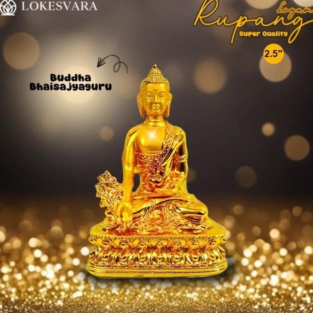 >>>>>] Rupang Patung Arca Logam Buddha Bhaisajyaguru 2.5" Super Quality
