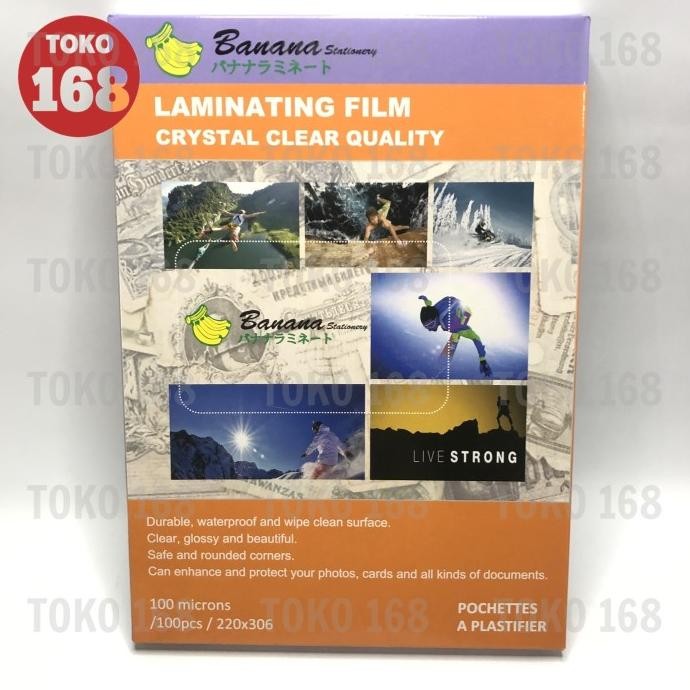 

BANANA Plastik Laminating/Laminating Film 100 Micron A4 (PAK)