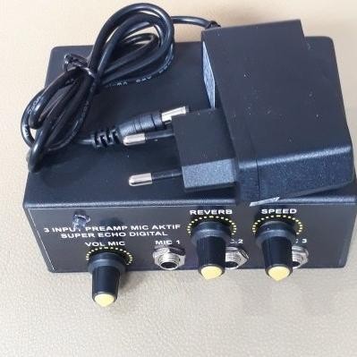 Efek Vokal/Pre Amp Mic Echo Digital/Penguat Suara Gitar Listrik Co