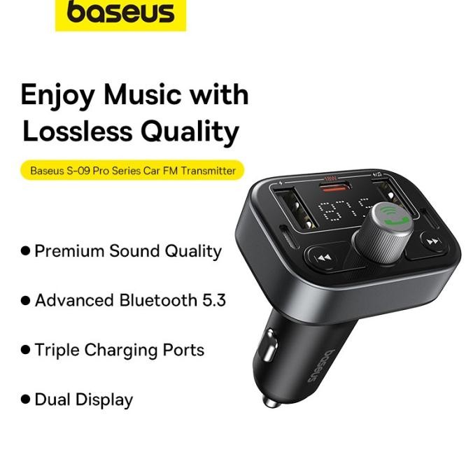 Baseus Car FM Transmitter S-09 Pro Series Car FM Transmitter