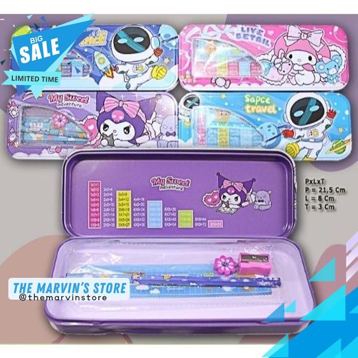

KOTAK PENSIL KALENG ADA ISI UKURAN SEDANG/PENCIL CASE BEST PRODUK !