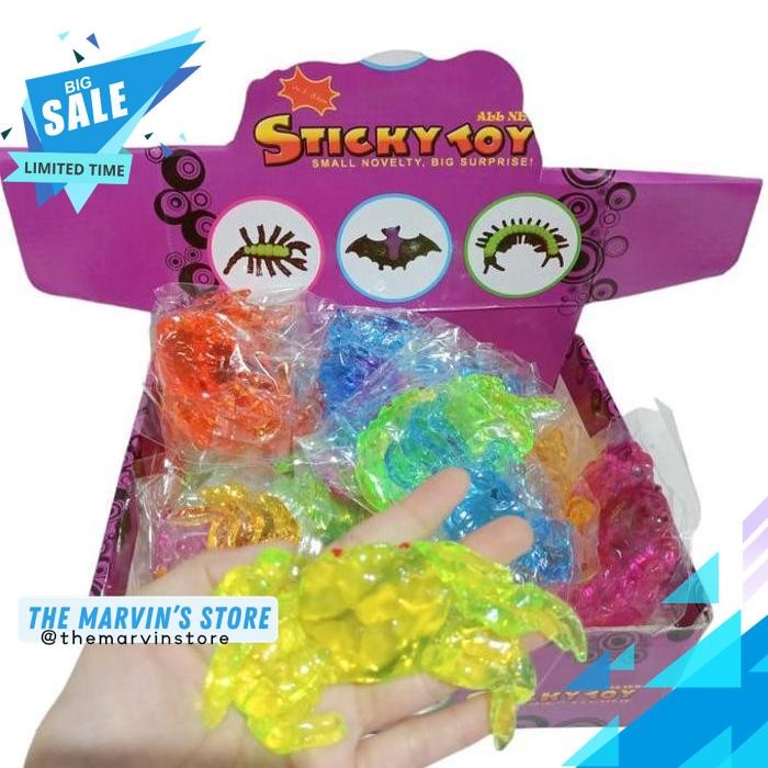 

MAINAN ANAK STICKY TOYS SUPER BENING / STICKY BENING ANTI STRESS TEMPEL TANGAN KUALITAS PRODUK TERBAIK !!!!