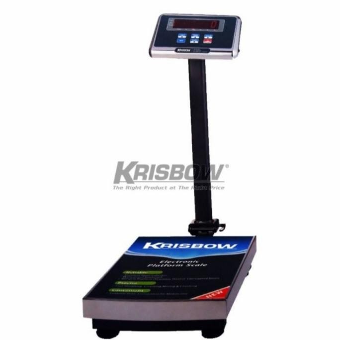 Timbangan Duduk Digital 150Kg Krisbow Dig Platform Scale 150Kg W/Tera
