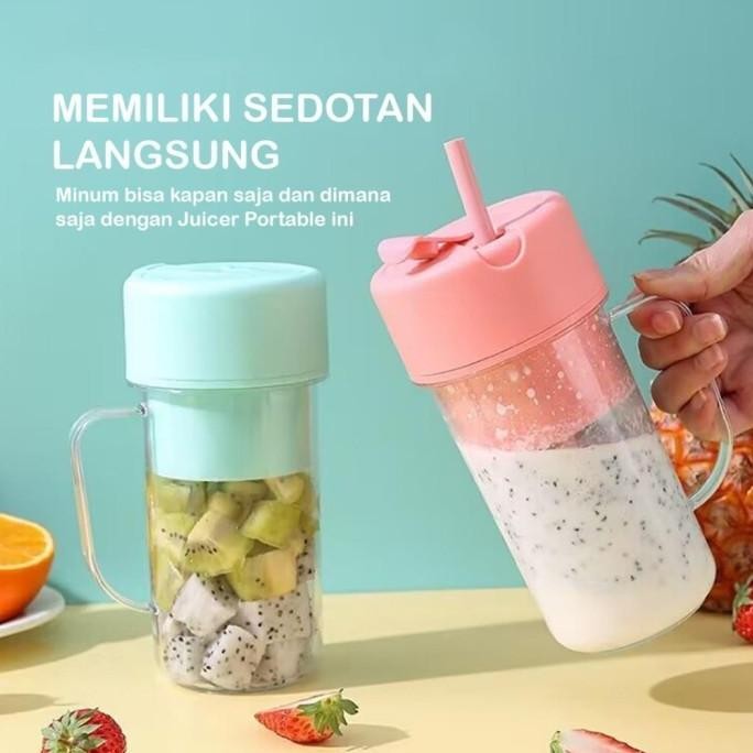 Mason Juicer Blender Glass Portabel 340ml Blender Unik Juicer Mini