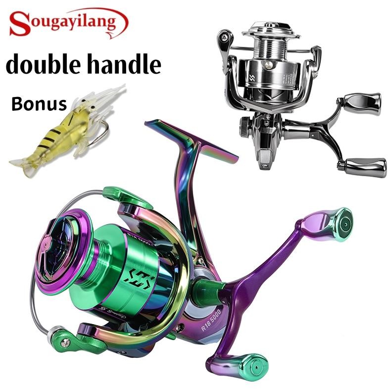 Sougayilang Reel Pancing Double Handle 1000-5000 Spinning Reel Metal