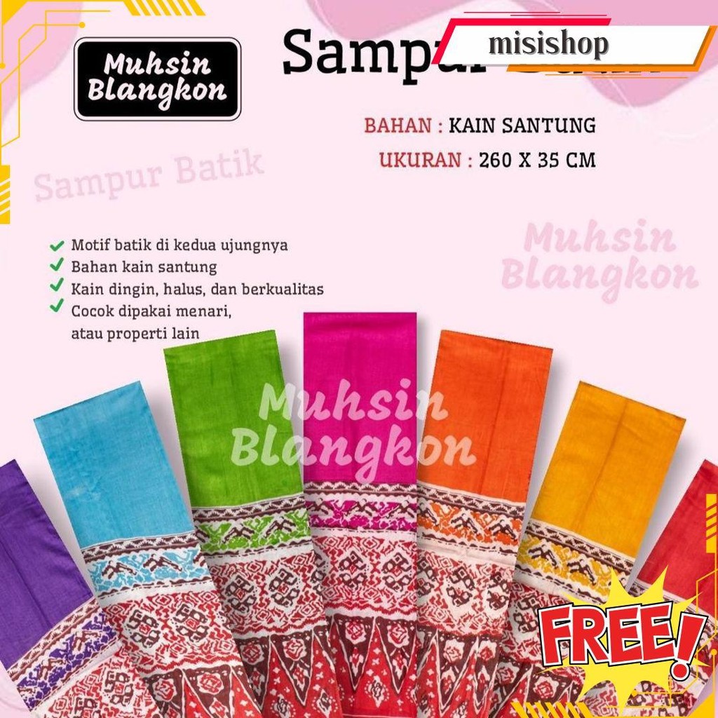 Sampur Tari Batik / Selendang Menari / Accesories Menari / Selendang Tari Terlaris