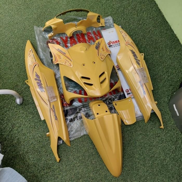 Cover Body Mio Kuning Full Set + Striping Ori Ygp Original Dan Terpercaya