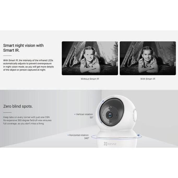 Grosir [Promo Bundle] Ezviz X5S 8W (1) + C6N 2Mp (4) + H8C 2Mp (4) Nvr Cctv
