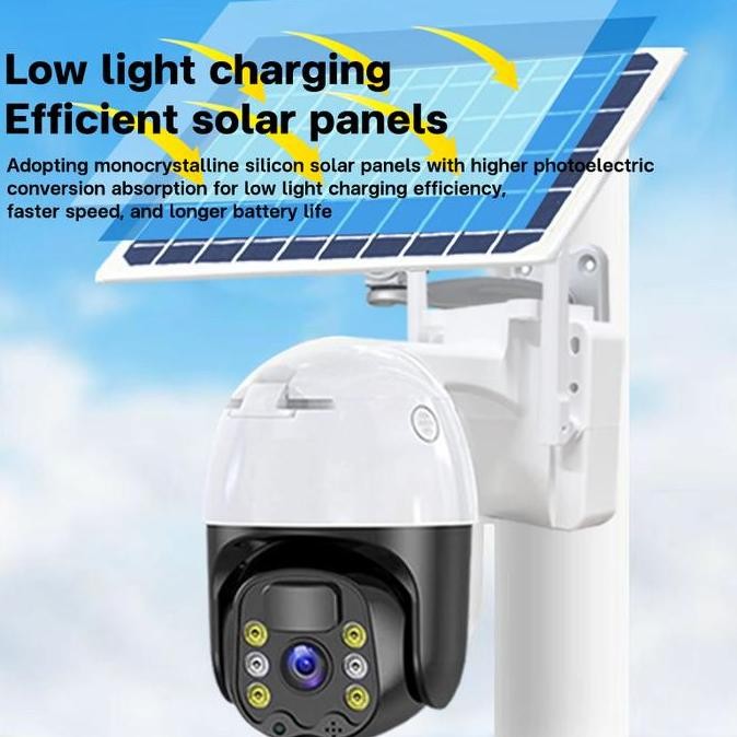 Promo V380 Pro Solar Camera Cctv 8Mp 4G Sim Card/Wifi 2.4G Card Solar Cctv Outdoor Waterproof Cctv S
