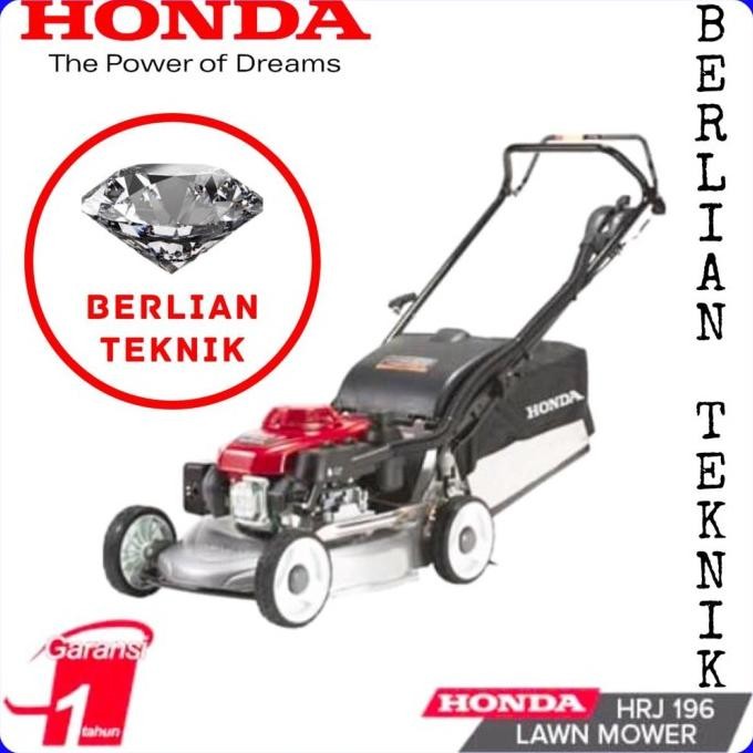 Lawn Mower Mesin Potong Rumput Sorong Dorong Honda Hrj 196