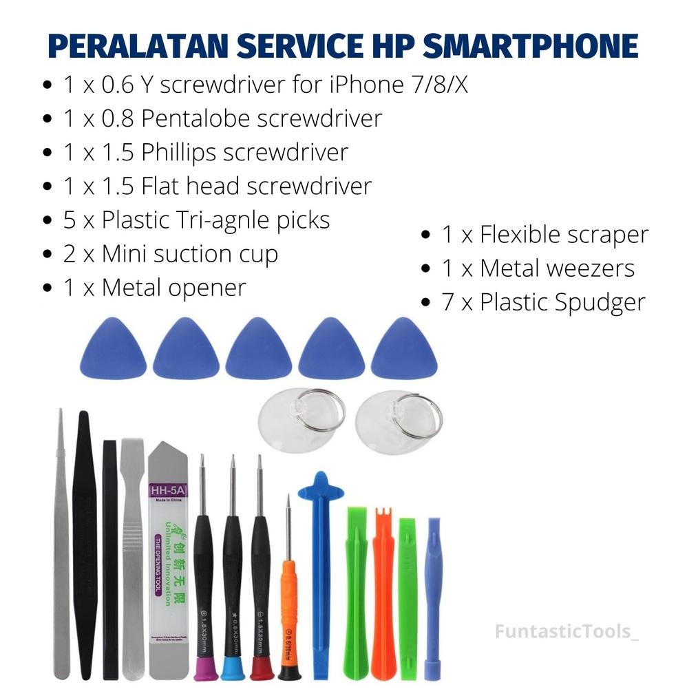 Alat Service Hp Fullset Lengkap Matras Anti Panas Obeng Set Dan Lem Lcd murah