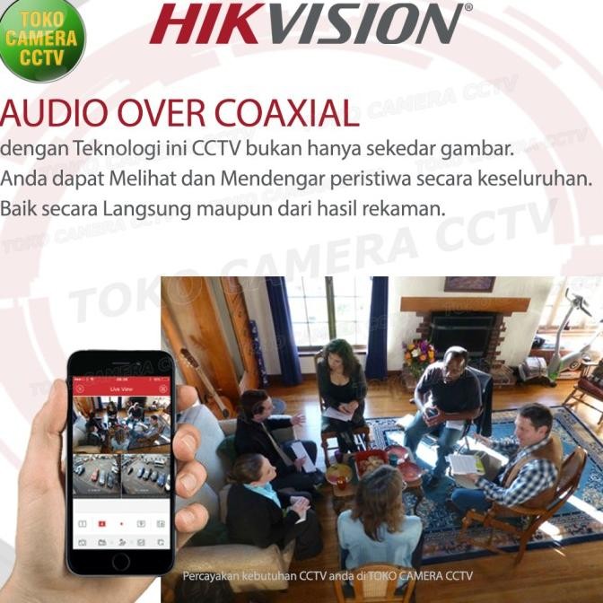 Promo Kamera Hikvision Outdoor 5Mp Audio Colorvu Cctv Hikvision 5Mp Dual Light