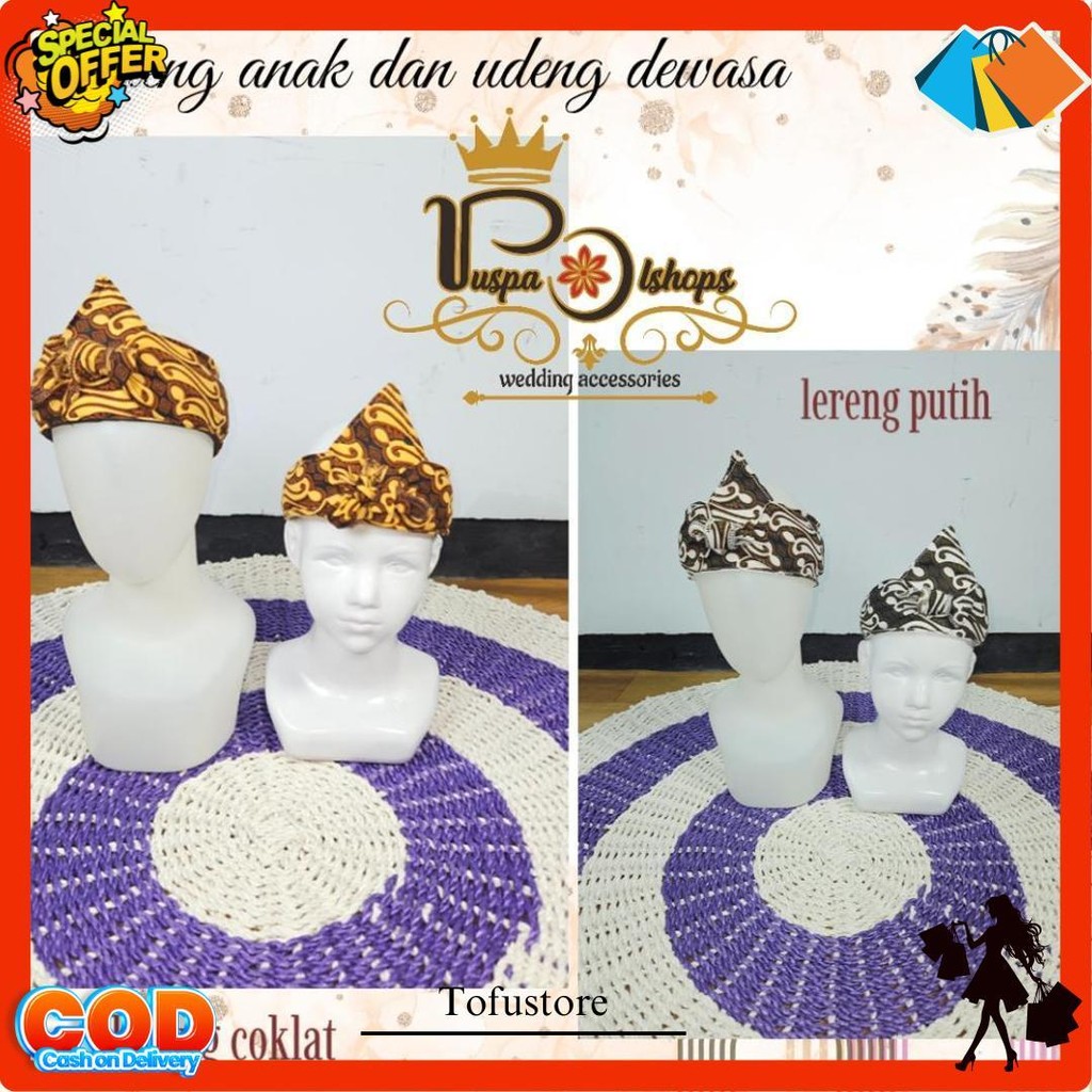 Udeng Slembong Udeng Sapit Urang Set Udeng Set Saput Udeng Slembong Standar Jumbo Totopong Sunda Dew