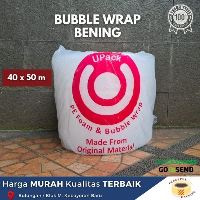 

BUBBLE WRAP UPACK 3KG PREMIUM 40 CM X 50 M murah