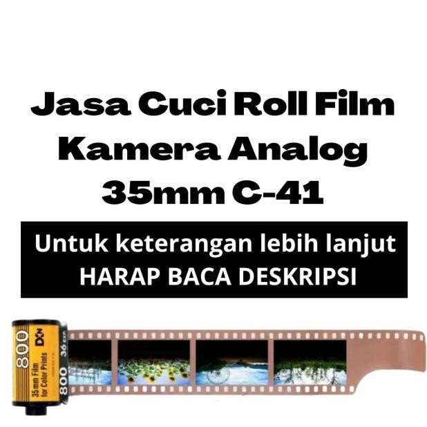 BRG BARU Develop & Scan rollfilm (Cuci Roll Film) Kamera Analog 35 / 120mm C-41