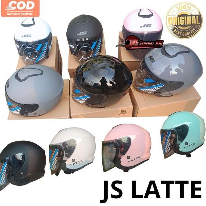HELM JS EVO LATTE HIJAB ORIGINAL GORILA GREY GLOS 2904T
