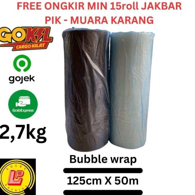 

Bubble wrap roll hitam bening 125cm x 50m ekonomis murah
