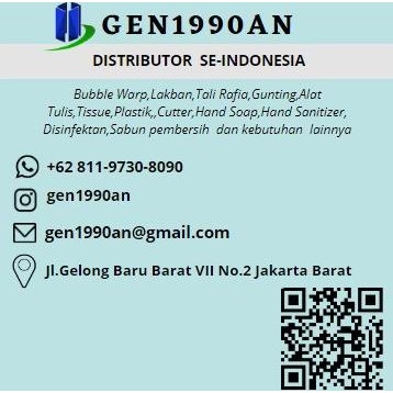 

Plastik Bubble Wrap 50 m x 30 cm Mulia Pak Orange TOMANG JAKBAR murah