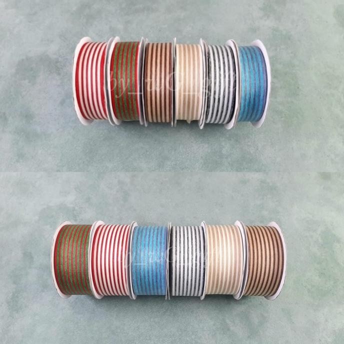 

Pita Salur Garis-garis; Lebar 2.5cm dan 3.8 cm; Panjang 25 Yard murah