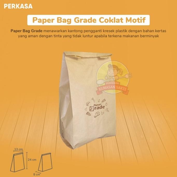 

Paper Bag / Kantong Kertas Coklat Motif murah