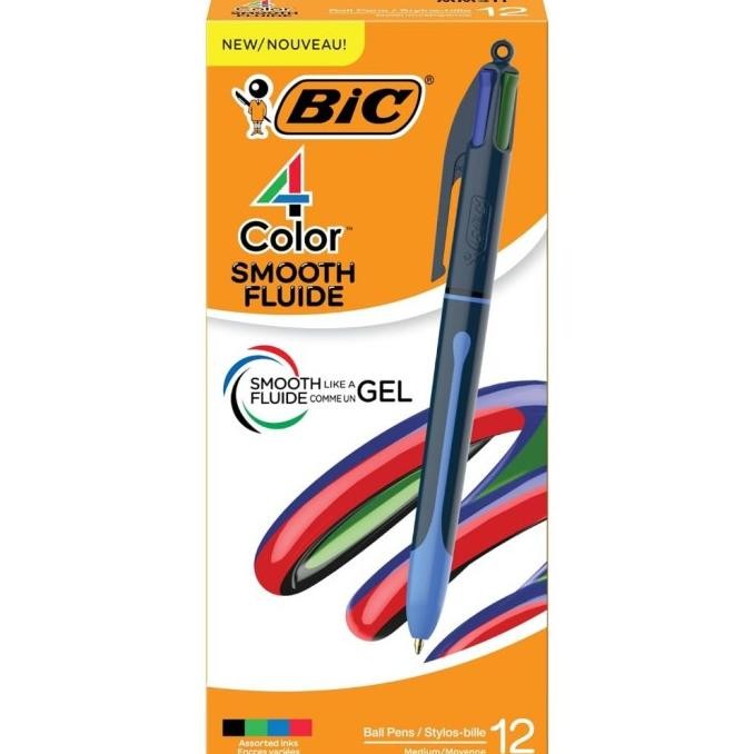 

BEBAS ONGKIR - Bic Smooth 1.0 mm 4 Color Ballpoint Pen