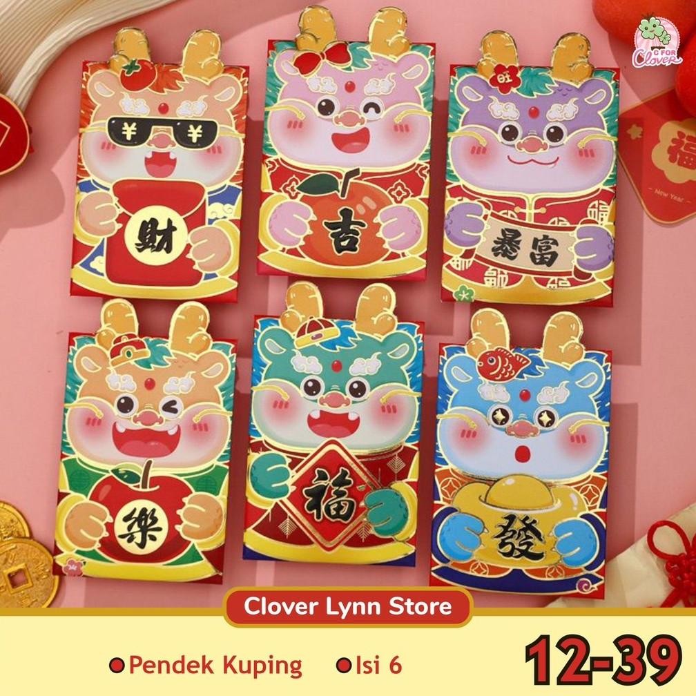

Big Sale!!! ANGPAO 3D ISI 6 CUTE SNAKE DRAGON IMLEK 2025 sincia kuping naga ular hongbao lucu Terlaris
