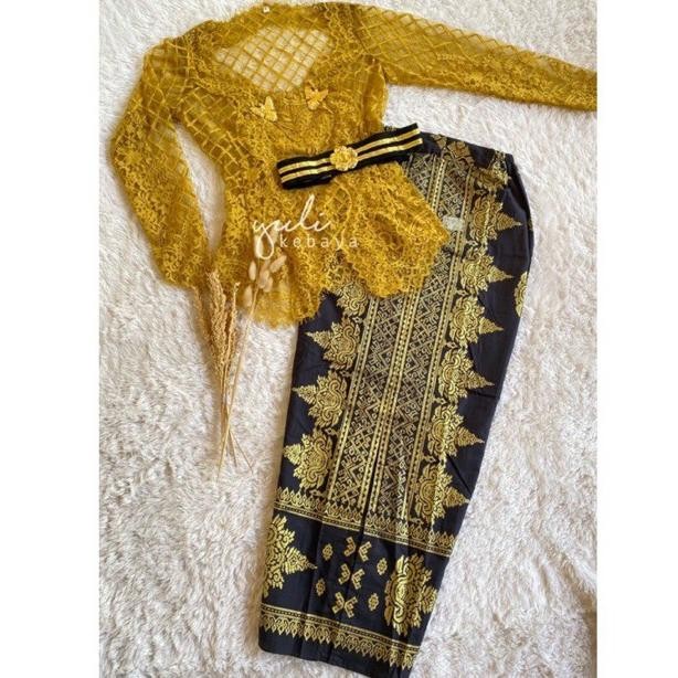 ''Terlaris" Set Kebaya Modern Semi Italy Tepi Depan | Kebaya Bali Murah