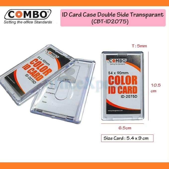 

redi ID Card Plate 2 Sisi / ID Card Case Akrilik / ID Case Acrilic 2075
