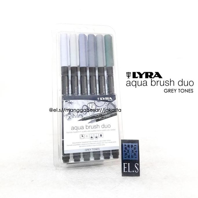 

LYRA AQUA BRUSH DUO GRAY TONE SET 6 ( BRUSH PEN )