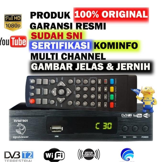 SET TOP BOX TV DIGITAL STB TV  PENERIMA SINYAL DIGITAL SIGNALVIEWER