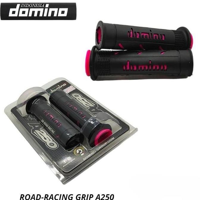 HANDGRIP DOMINO ORIGINAL 100% GRIP A250 SUPERSOFT EMPUK UNIVERSAL SEMUA JENIS MOTOR BISA TERMURAH AS